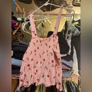 Pink Floral Tank Top